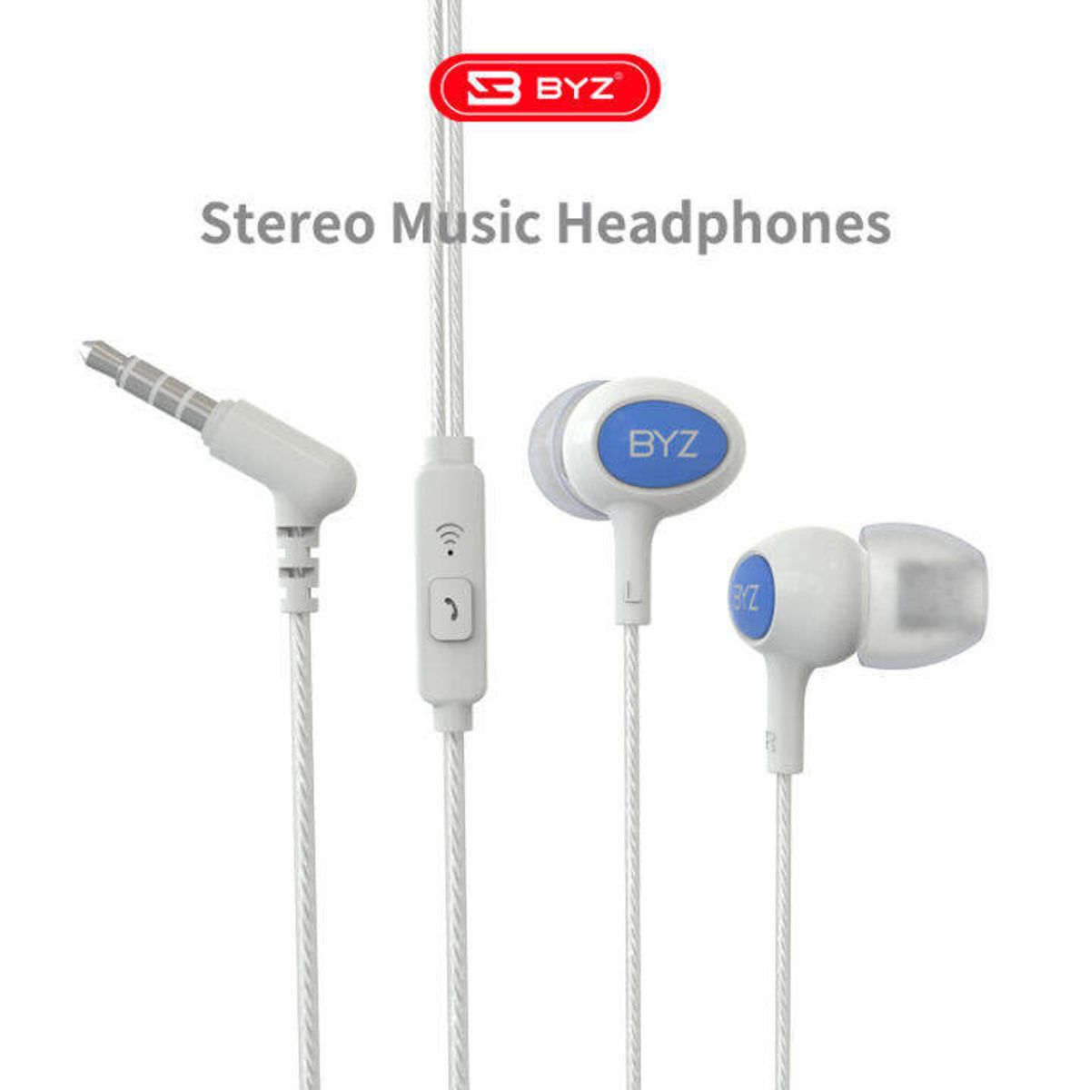 GENERICO - Audífonos BYZ SE383A con Micrófono Blanco