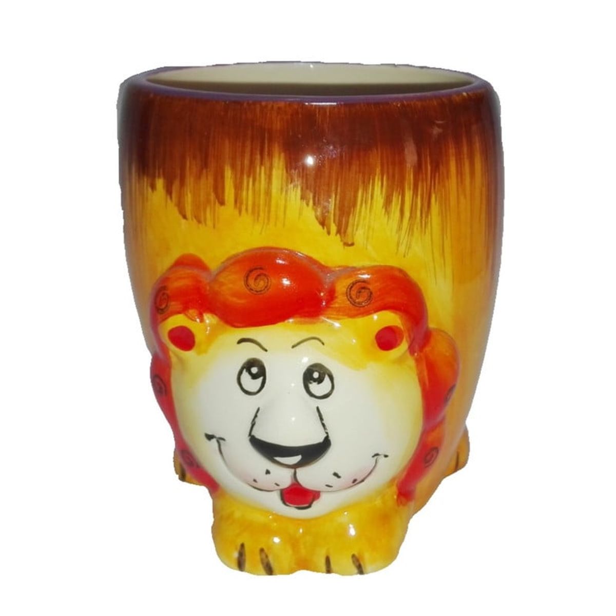 GENERICO - Taza Ceramica Relieve Leon Congo 16cm