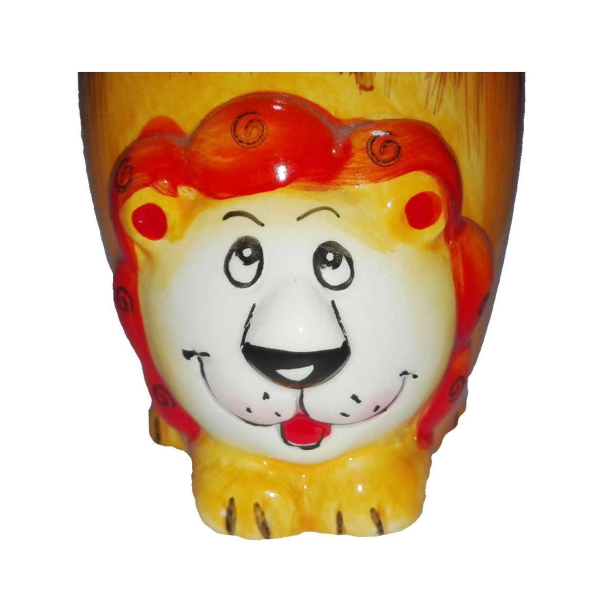 GENERICO - Taza Ceramica Relieve Leon Congo 16cm