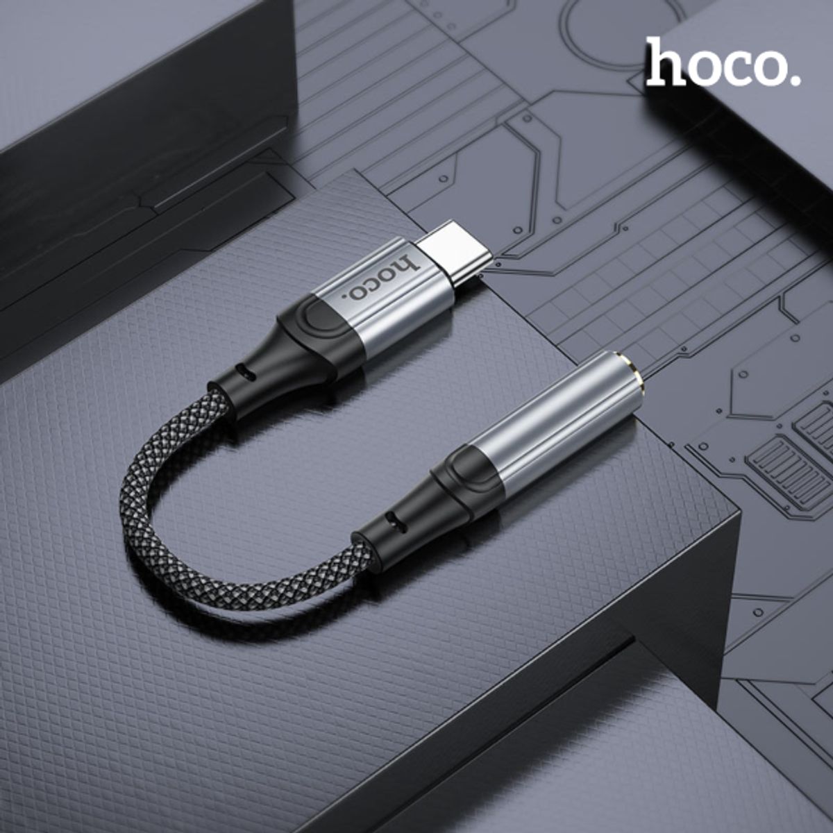 HOCO - HOCO  Convertidor de audio digital Hifi Tipo C a Aux LS36