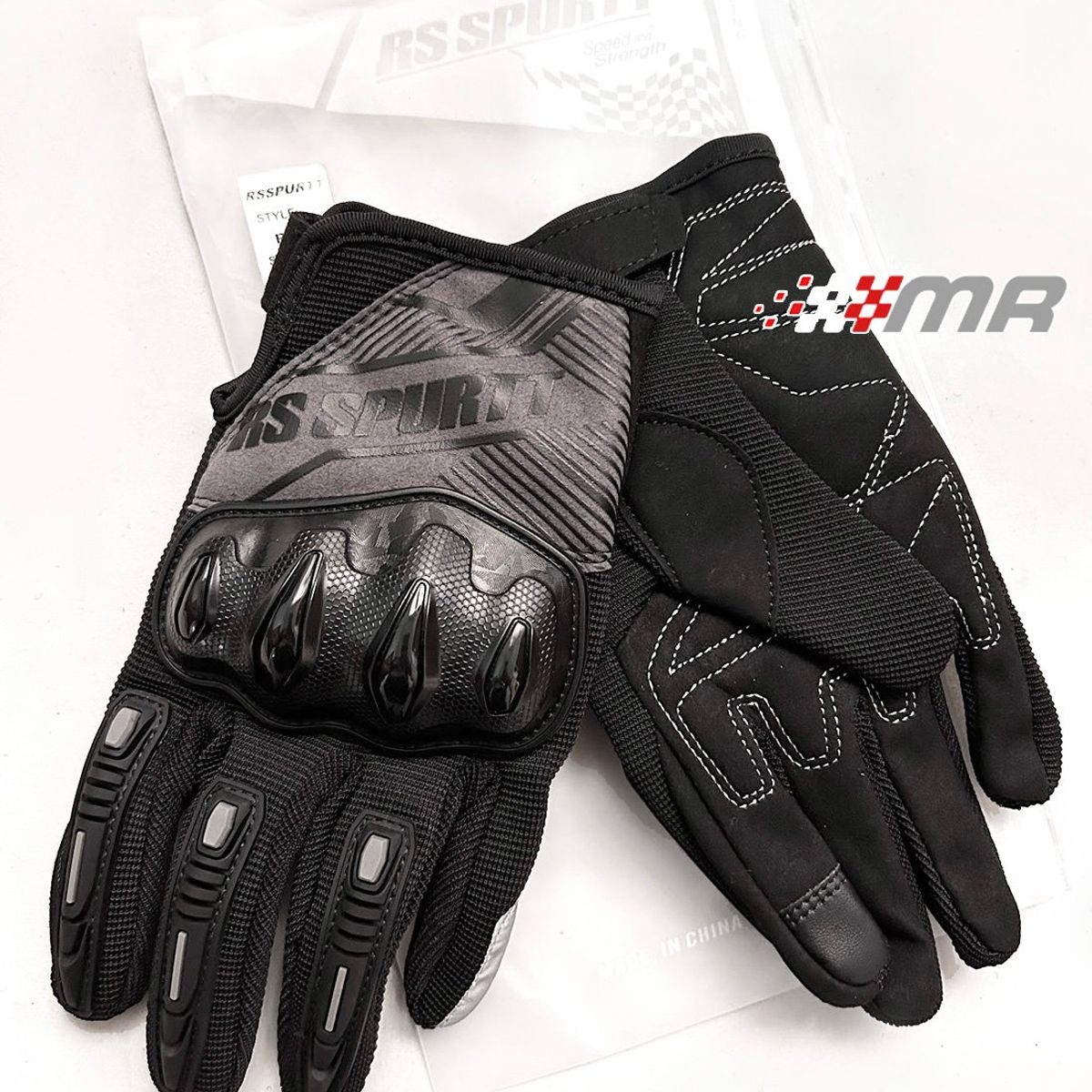 GENERICO - GUANTES PARA MOTO CON PROTECCIONES RIGIDAS RSSPURTT