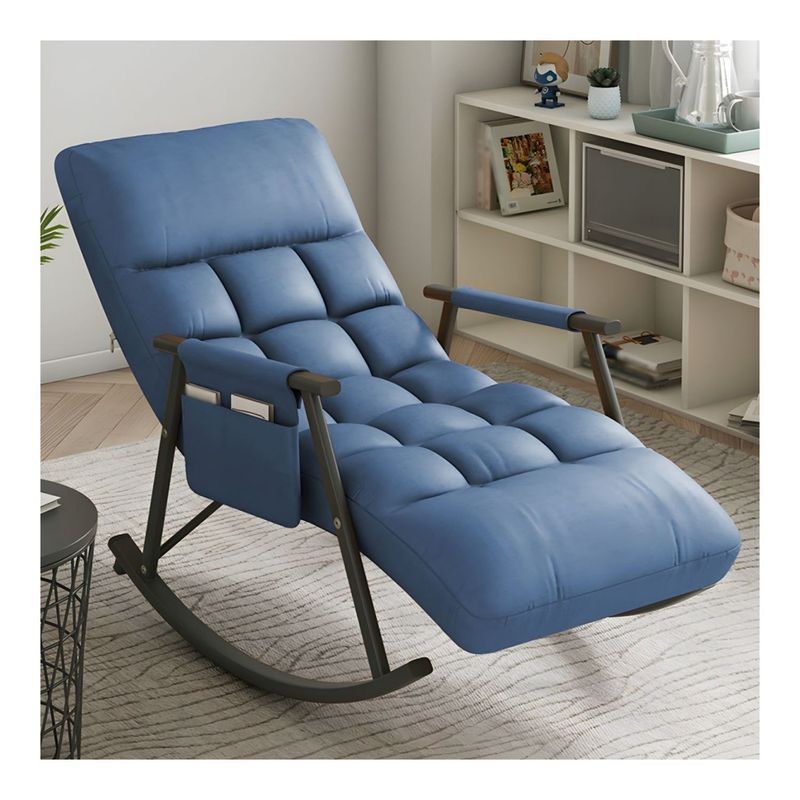 GENERICO - Mecedora Sofa Clasico Azul Elegante