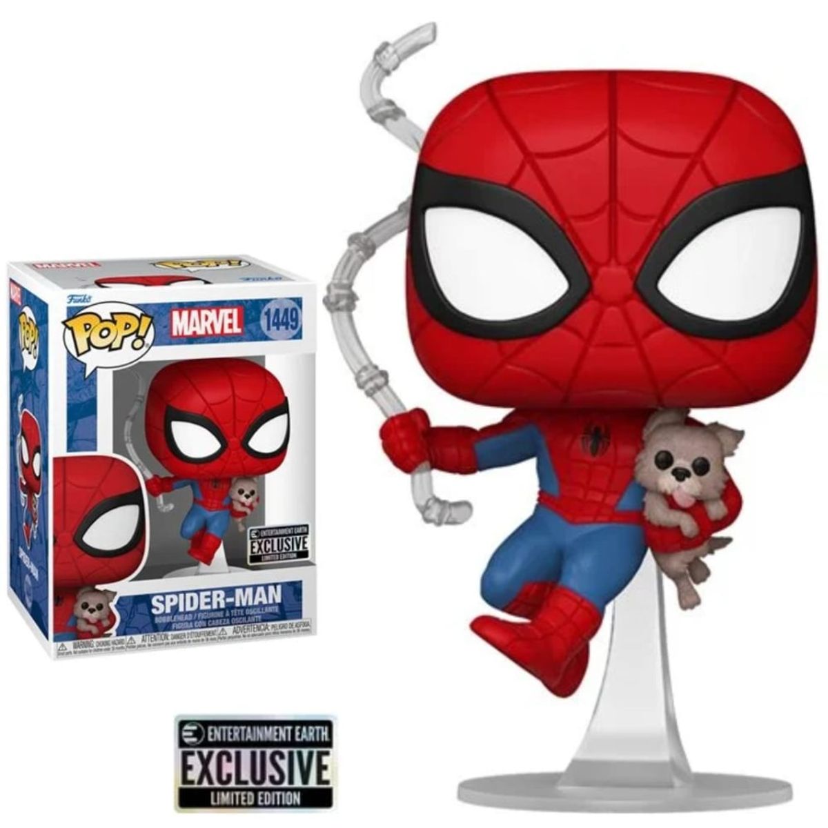 FUNKO - Funko Pop Marvel - Spiderman con perrito exclusivo EE 1449