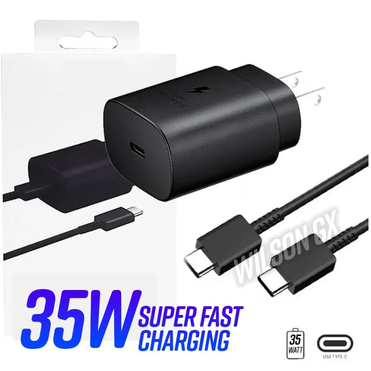 GENERICO - Cargador Super Fast Para Samsung S21 S22 S23 Tipo C 35w