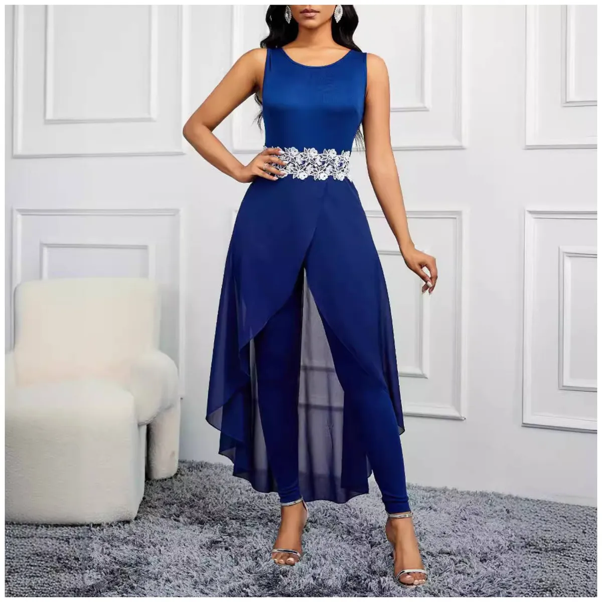 RINODERINA - Enterizo Formal Elegante Moda Mujer