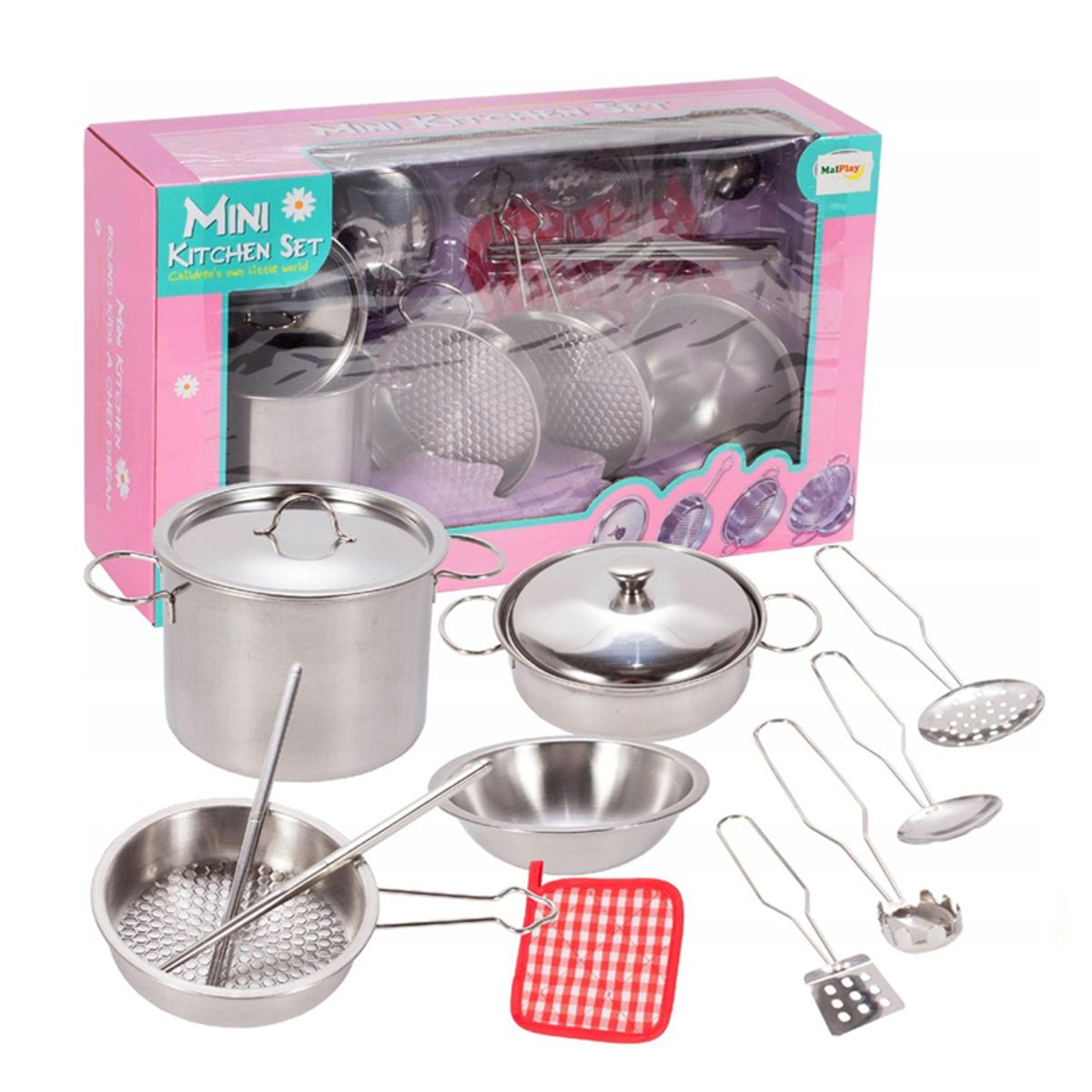 GENERICO - Set de Juguete de Cocina Ollas para Niños 12 Piezas