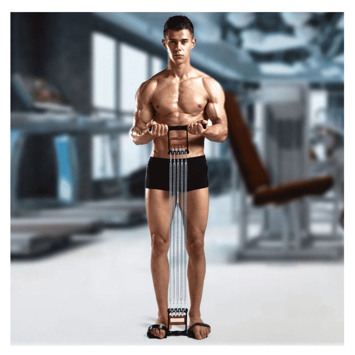 GENERICO - Extensor de pecho metal con pedales