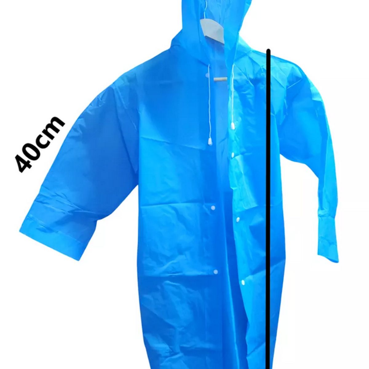 GENERICO - Pack x2 Poncho Impermeable con capucha y botones para niños y jóvenes