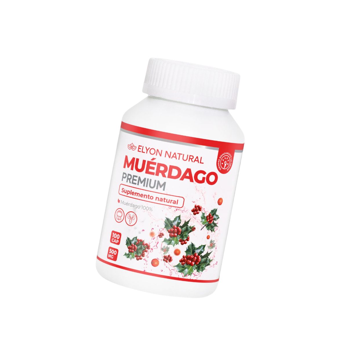 GENERICO - Muerdago Premium 500mg Elyon Natural 100 Cápsulas