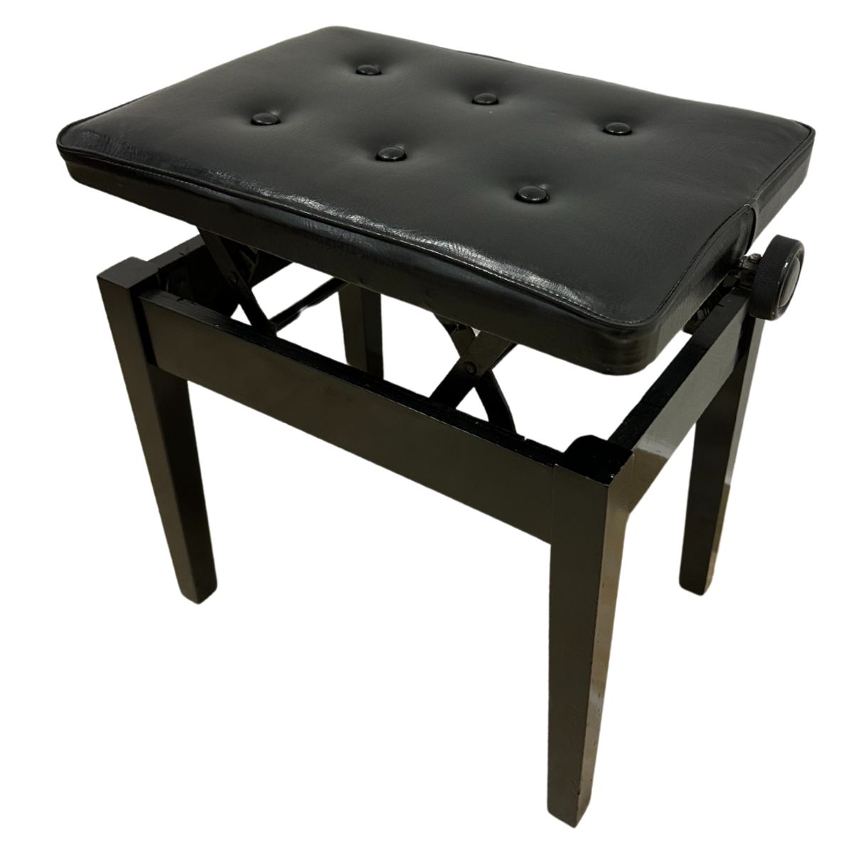 GENERICO - BANQUETA DE BASE DE MADERA  AJUSTABLE