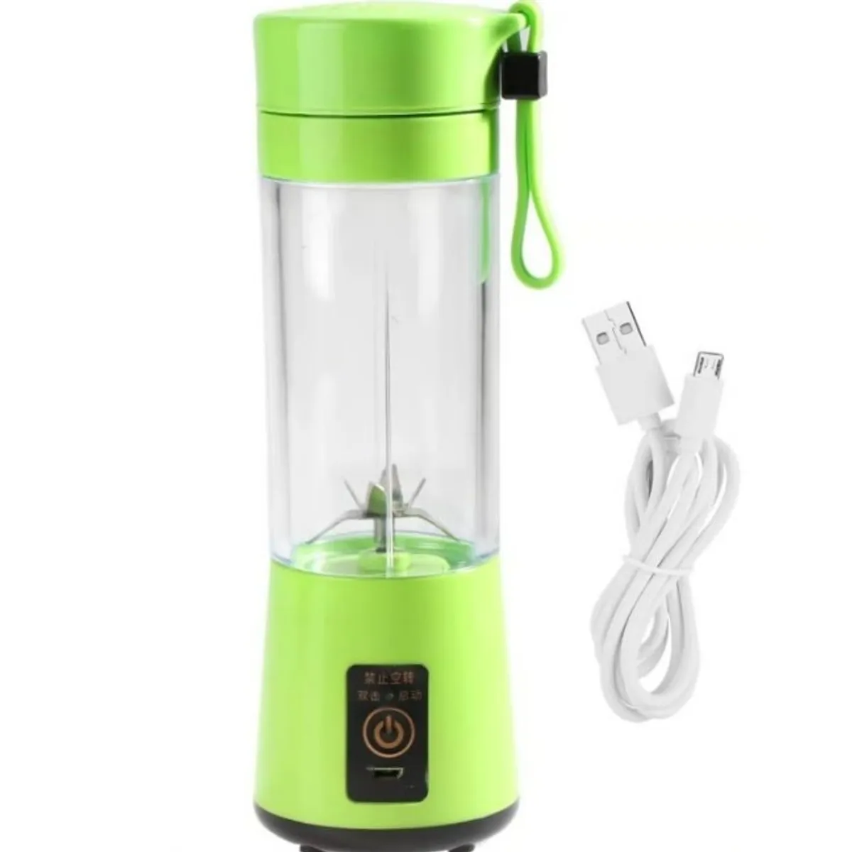 GENERICO - Mini Vaso Licuadora Portátil Usb Recargable 6asp verde
