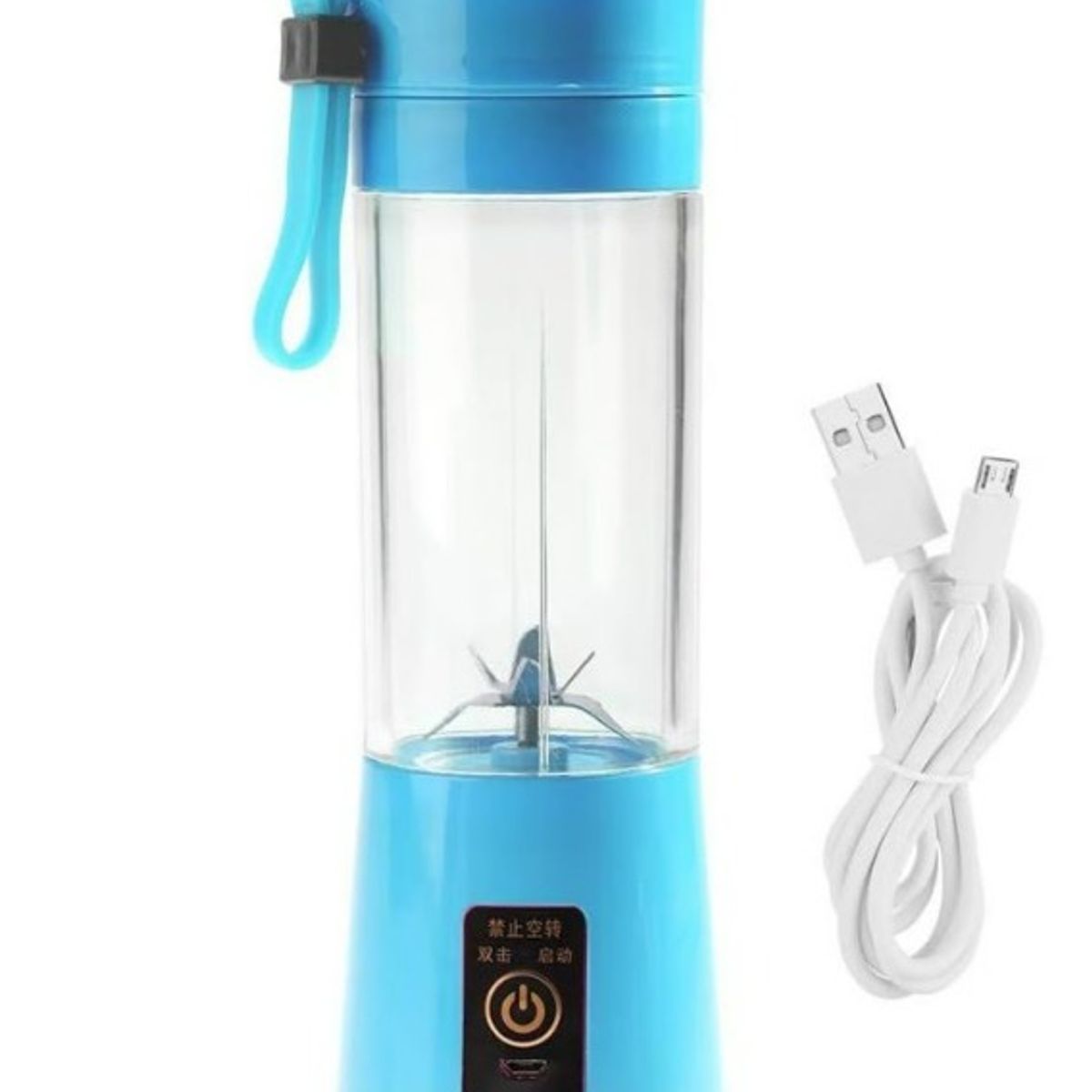 GENERICO - Mini Vaso Licuadora Portátil Usb Recargable 6asp celeste