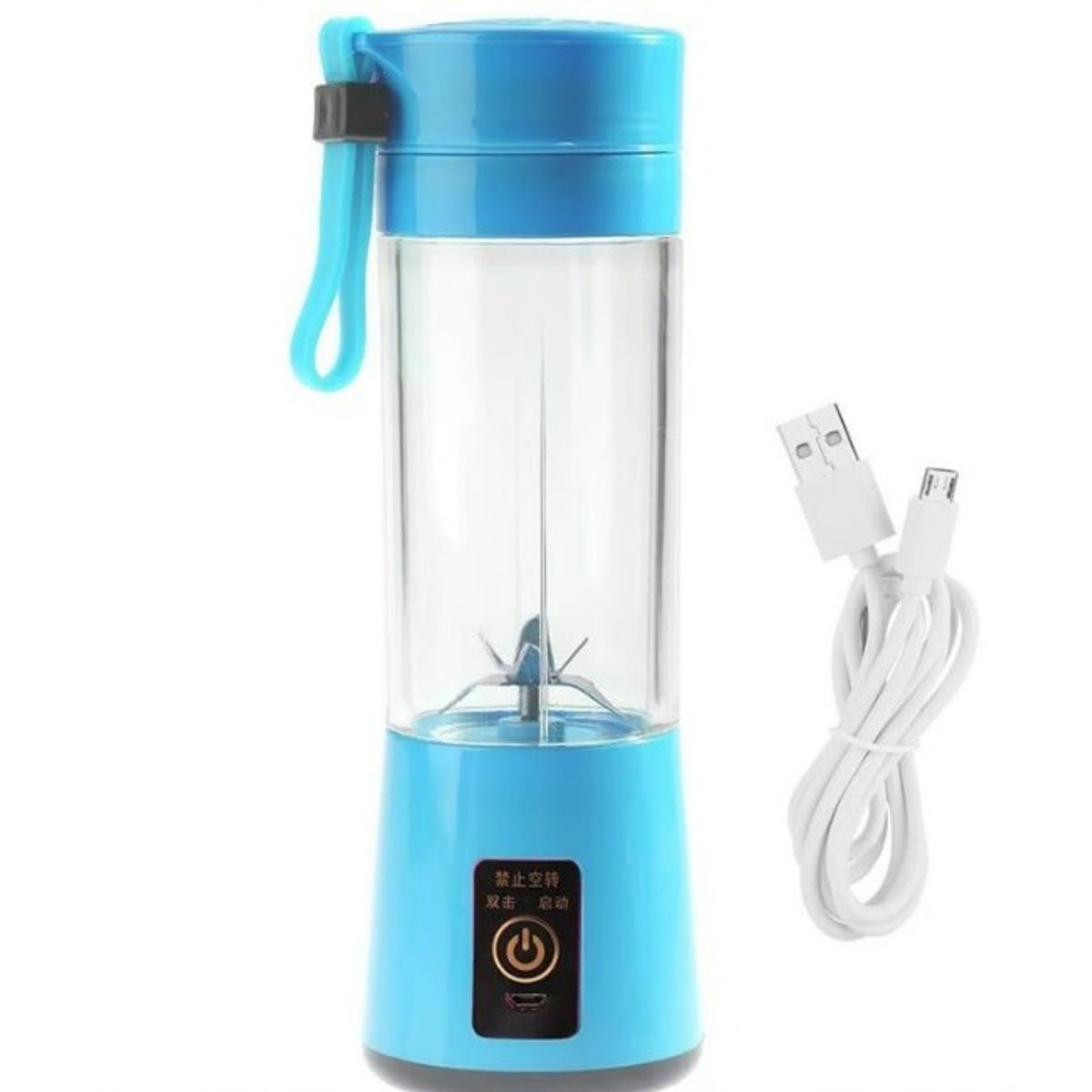 GENERICO - Mini Vaso Licuadora Portátil Usb Recargable 6asp celeste