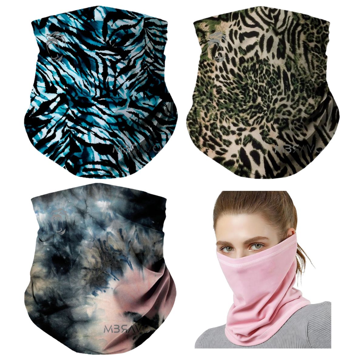 GENERICO - Pack x3 Cuellera Bandana PB05 Deportiva Antialergica Para Deporte