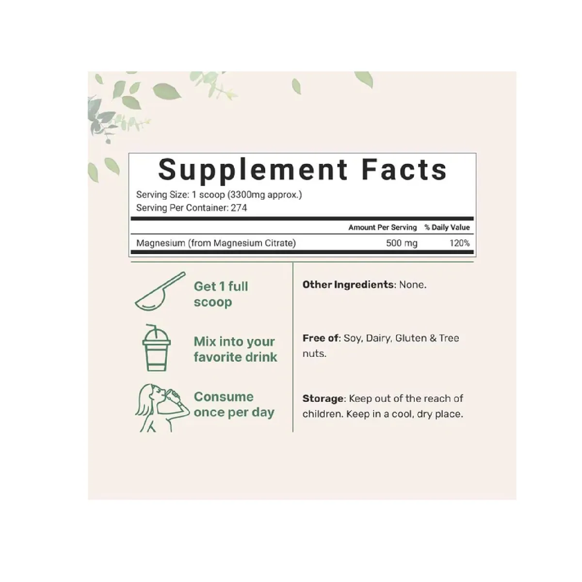 GENERICO - Microingredients Pure Magnesium Citrate 907g