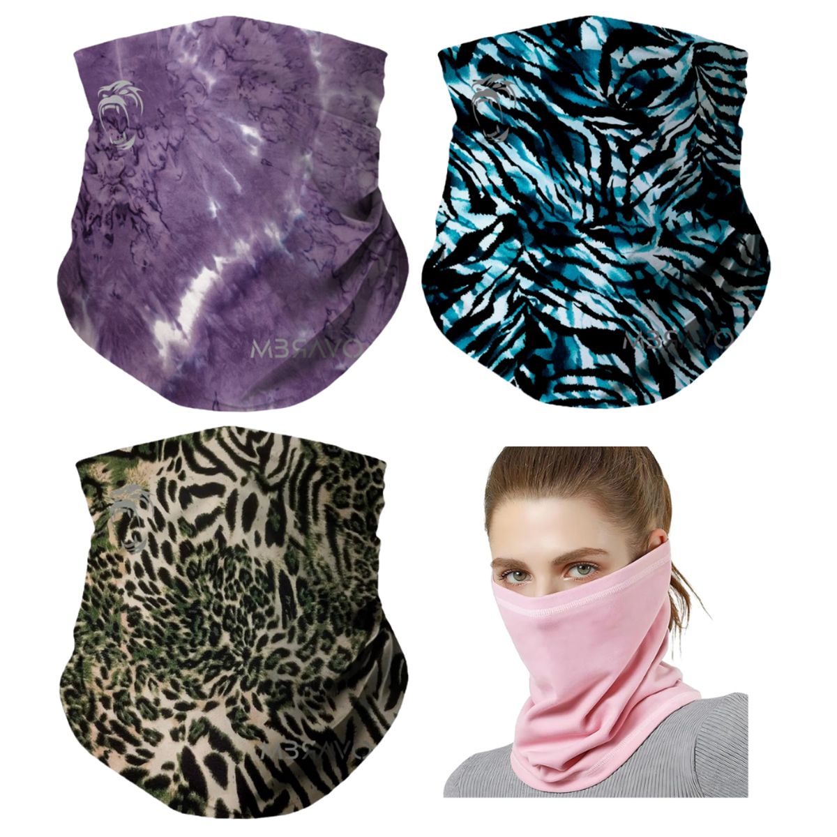 GENERICO - Pack x3 Cuellera Bandana PB06 Deportiva Antialergica Para Deporte