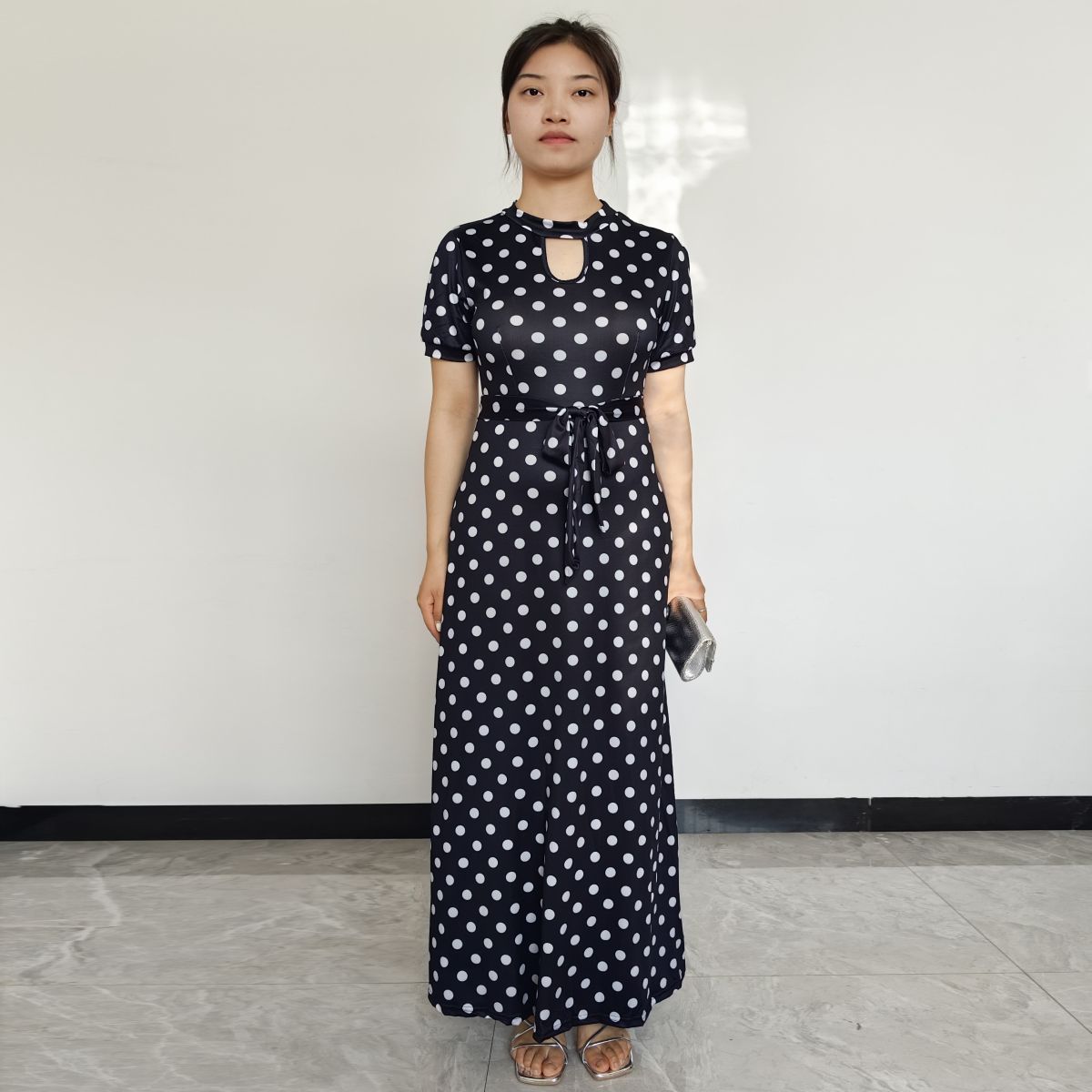 RINODERINA - Vestido Largo Casual Estampado Moda Mujer