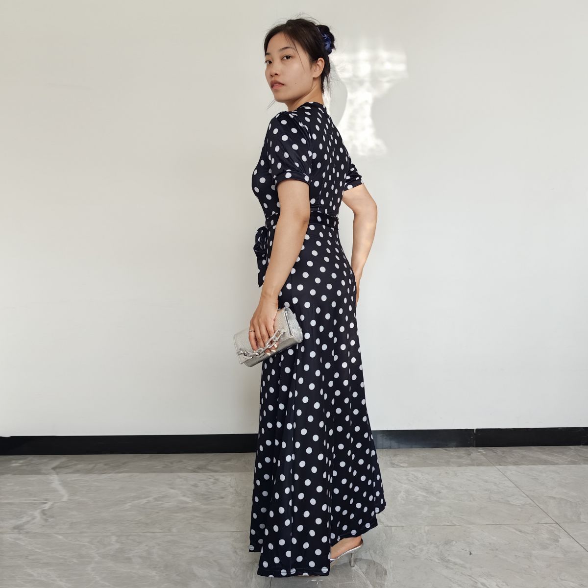 RINODERINA - Vestido Largo Casual Estampado Moda Mujer