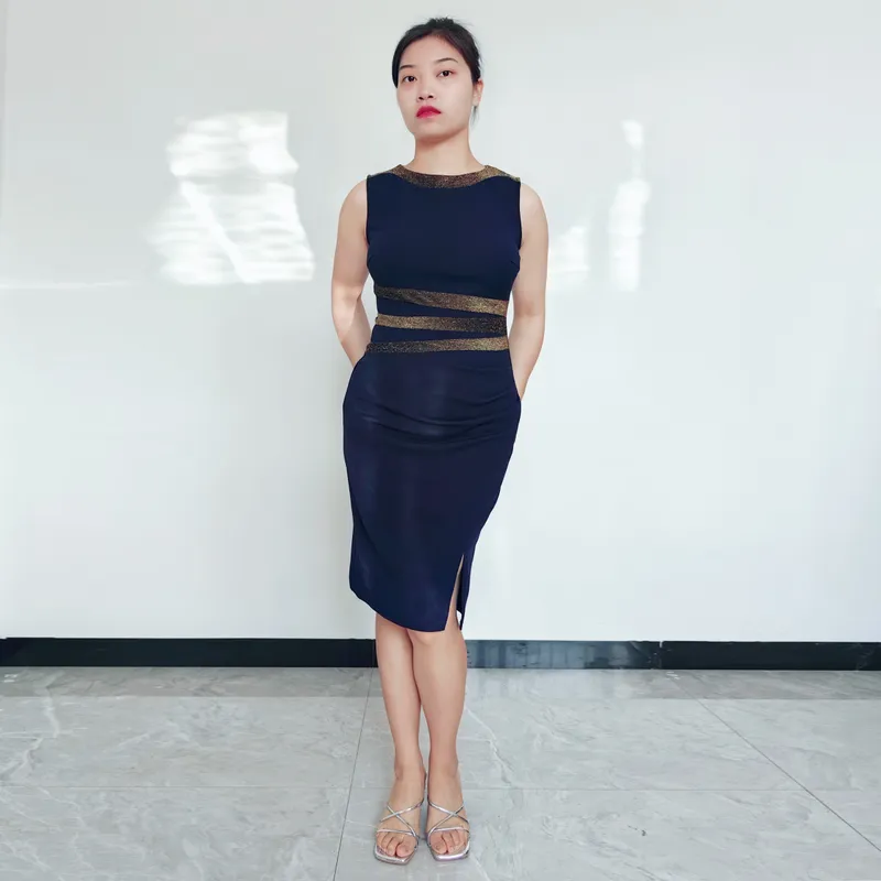 RINODERINA - Vestido Casual Corto Moderno Sin Mangas Moda Mujer