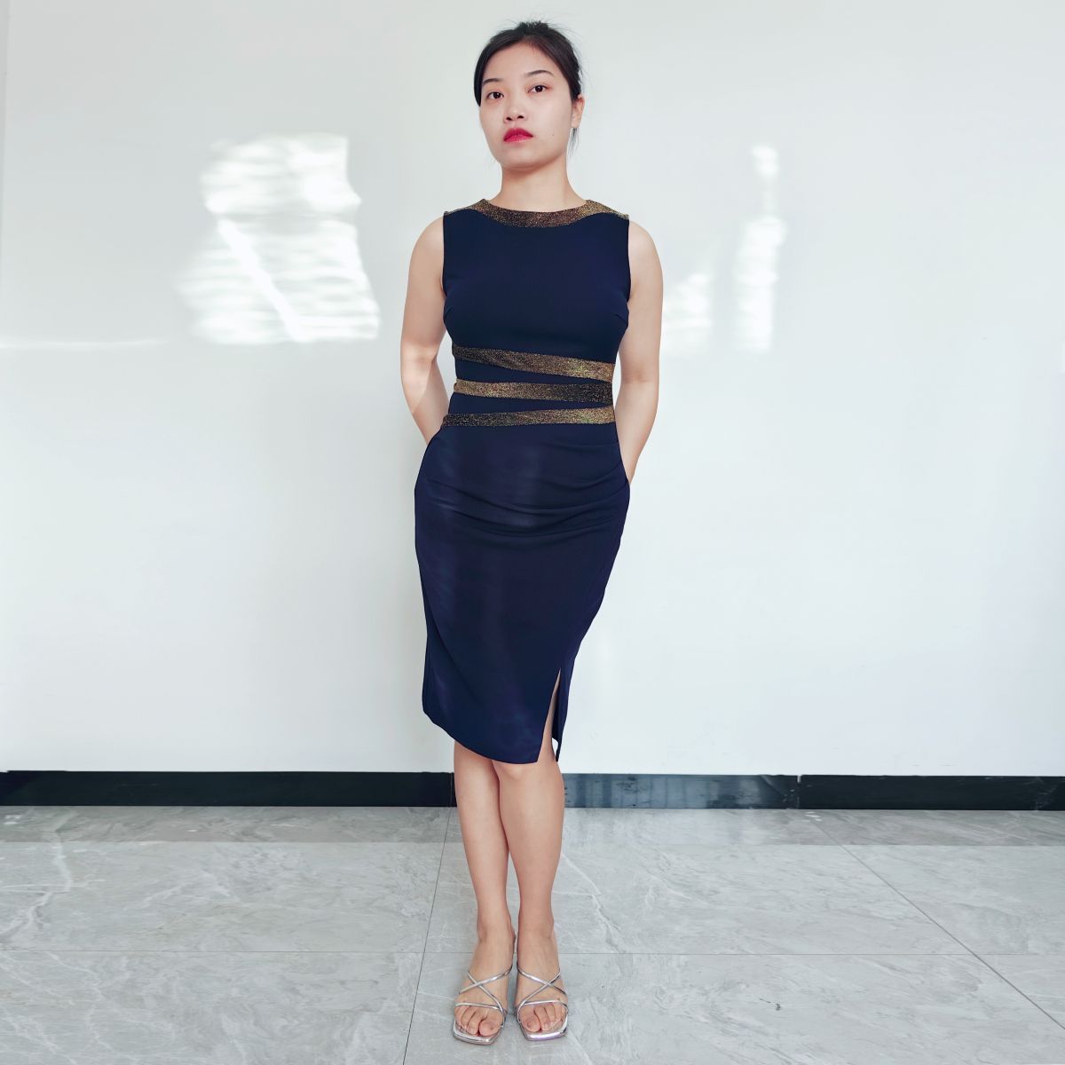 RINODERINA - Vestido Casual Corto Moderno Sin Mangas Moda Mujer