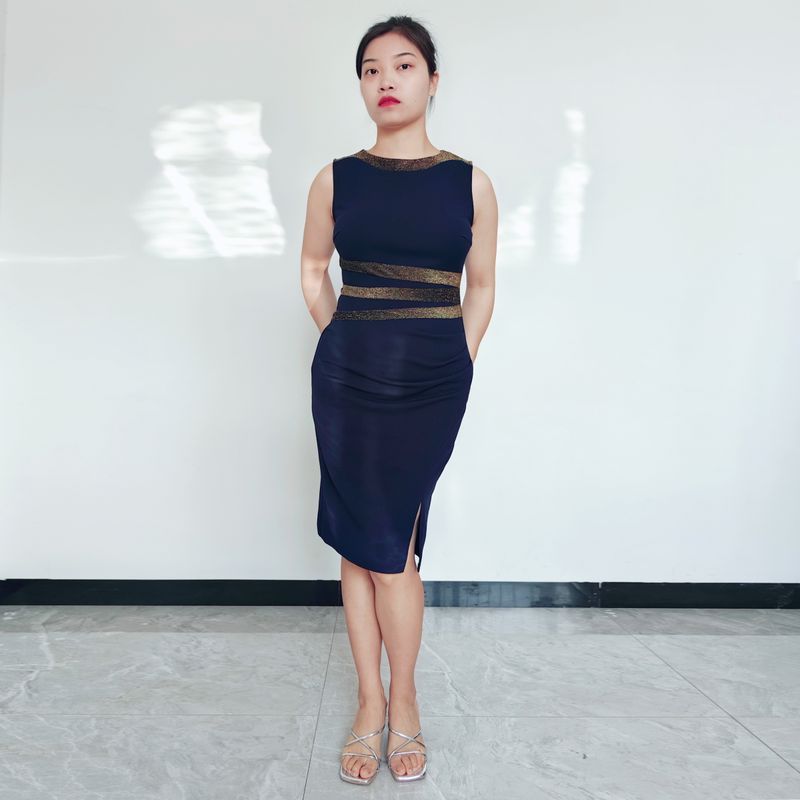 RINODERINA - Vestido Casual Corto Moderno Sin Mangas Moda Mujer