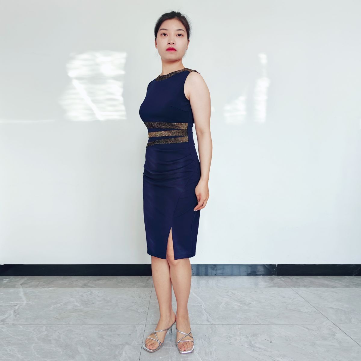 RINODERINA - Vestido Casual Corto Moderno Sin Mangas Moda Mujer