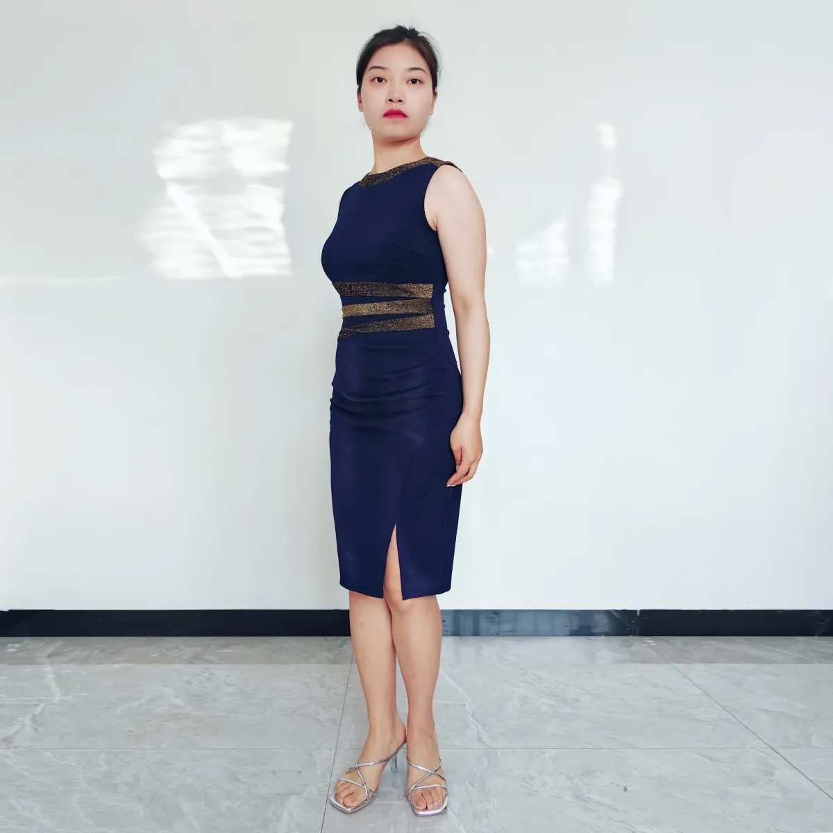 RINODERINA - Vestido Casual Corto Moderno Sin Mangas Moda Mujer