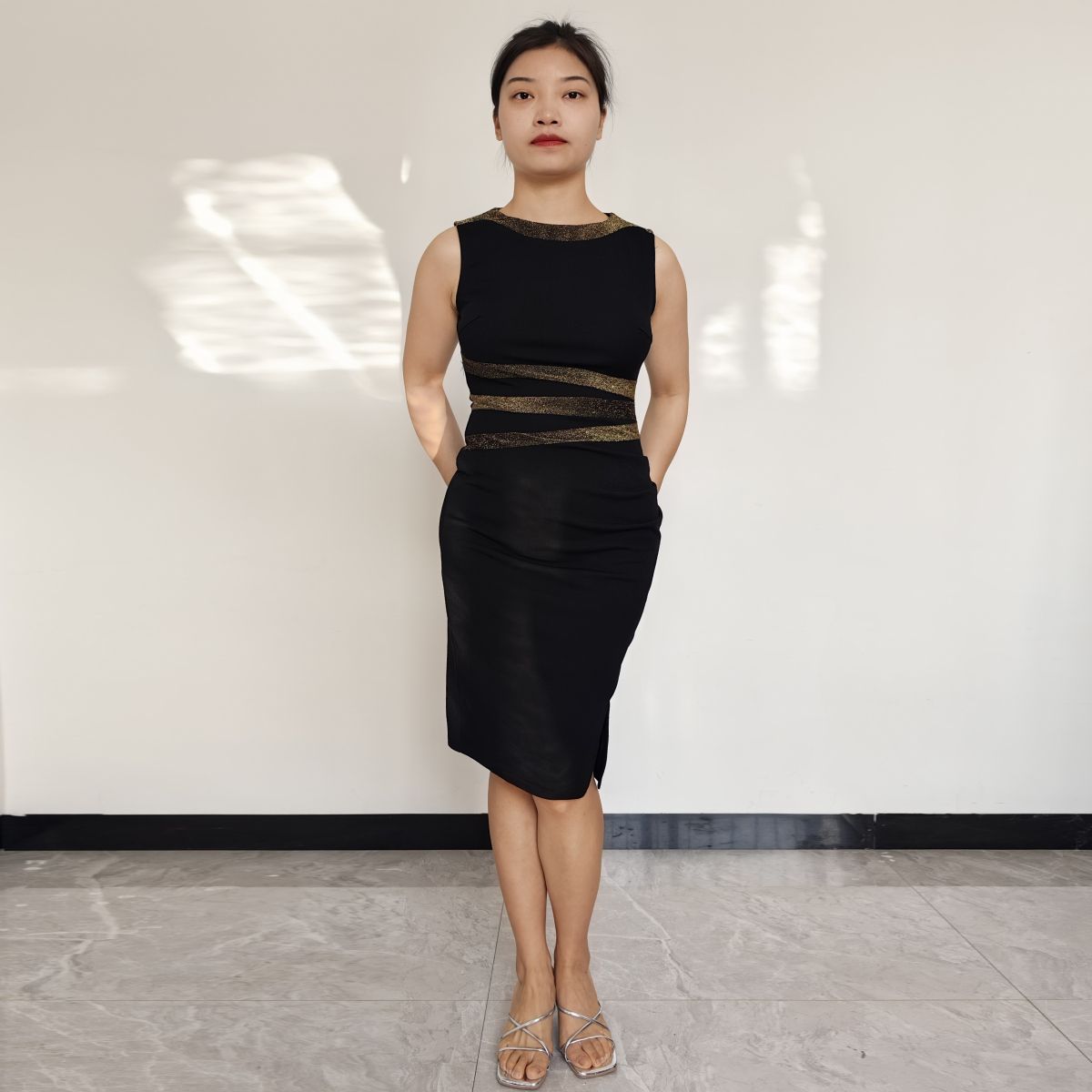 RINODERINA - Vestido Casual Corto Moderno Sin Mangas Moda Mujer