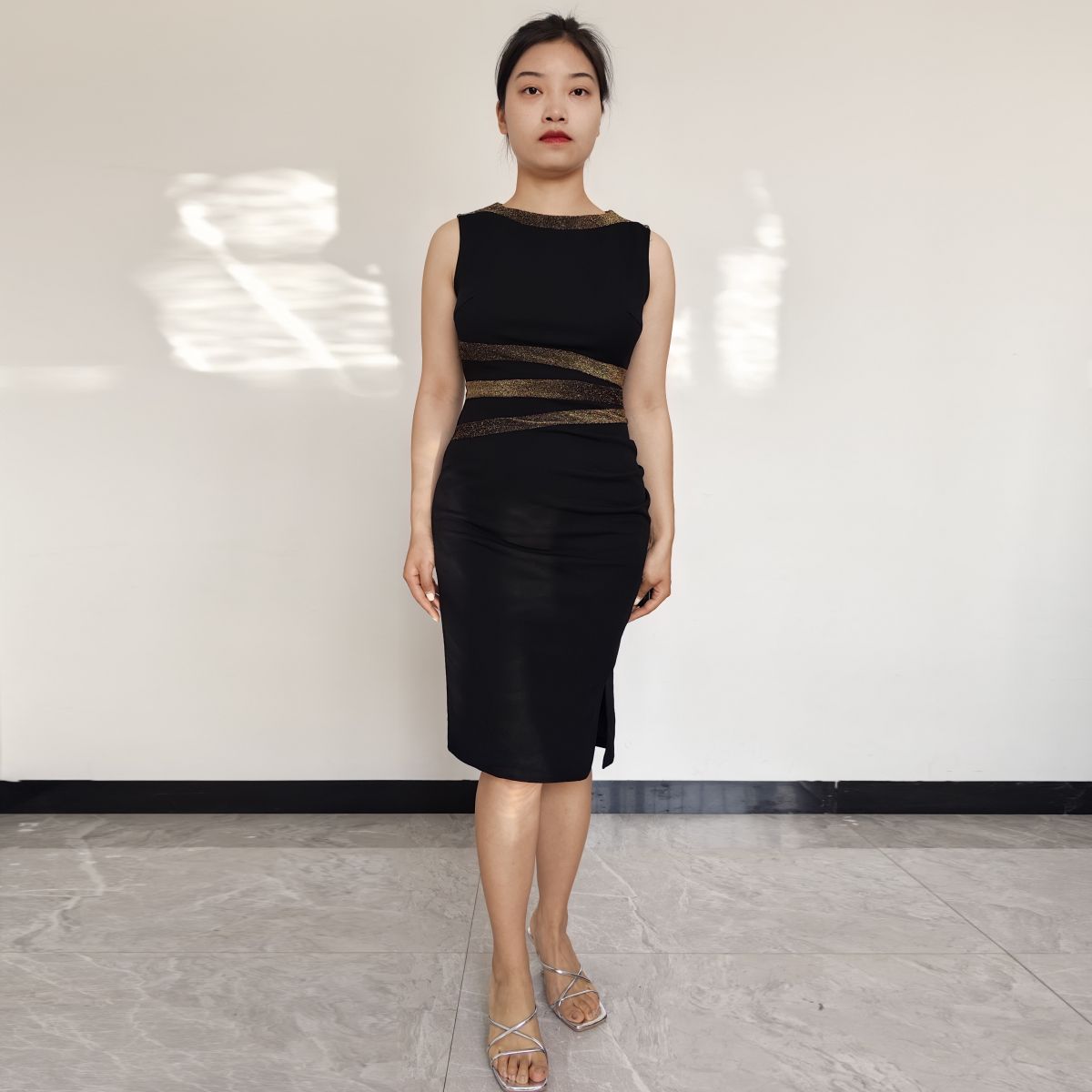 RINODERINA - Vestido Casual Corto Moderno Sin Mangas Moda Mujer