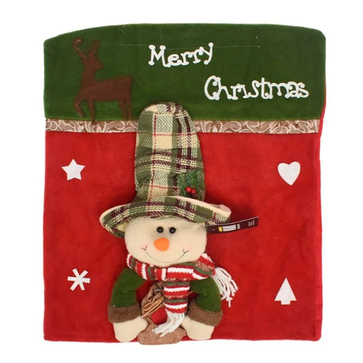 GENERICO - Fundas de Sillas Navideñas diseño Muñeco de Nieve