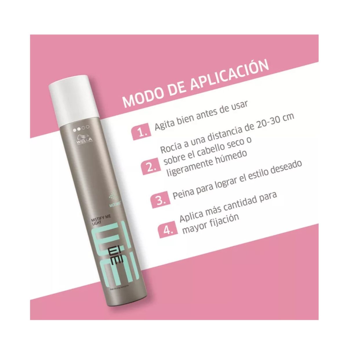 WELLA - Laca Spray Fijación Suave Wella Eimi Mistify Light 500ml