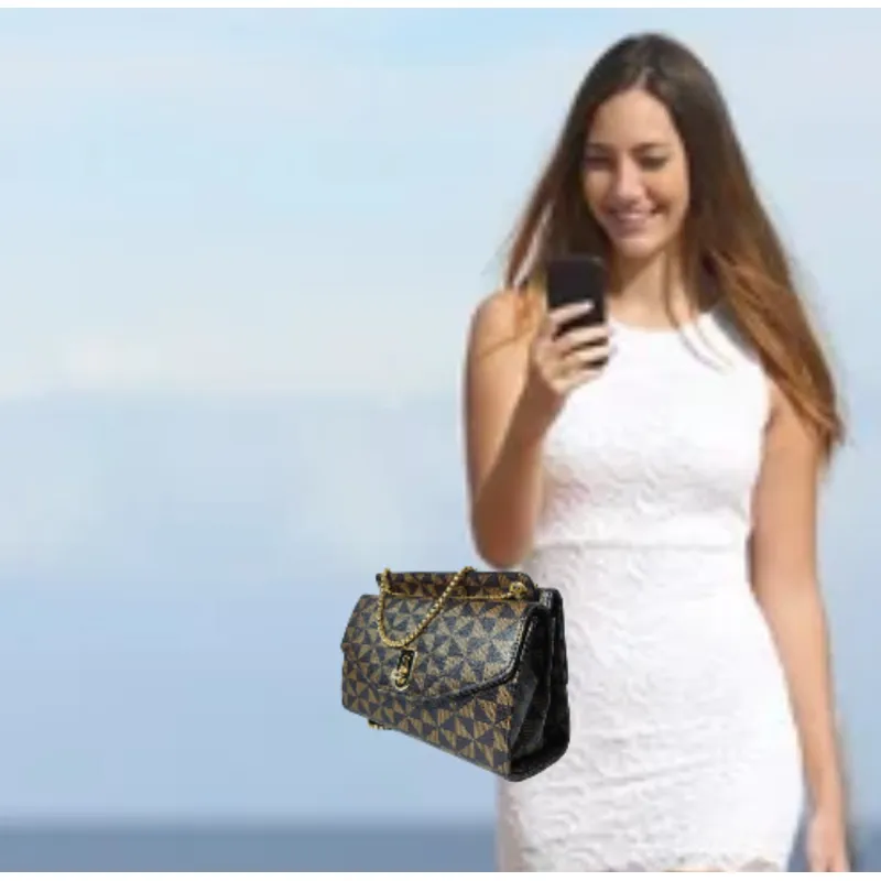 GENERICO - CARTERA BOLSO DE MANO MORRAL DOBLE CARA ELEGANTE CASUAL