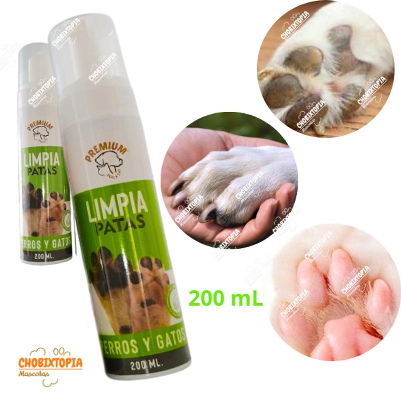 GENERICO - LIMPIA PATAS PREMIUM PERROS Y GATOS x 200 ML