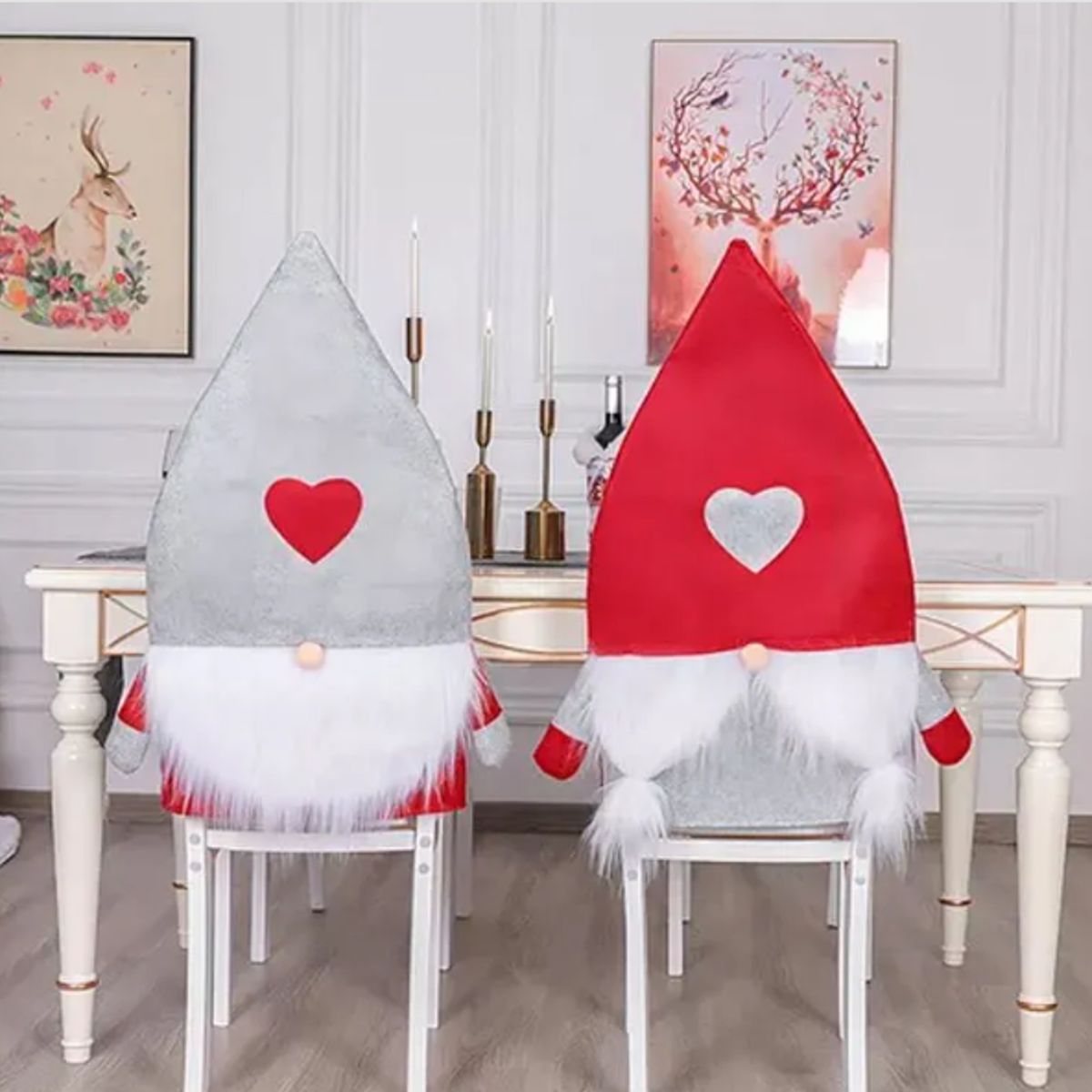 GENERICO - Fundas de Sillas Navideñas diseño gorrito