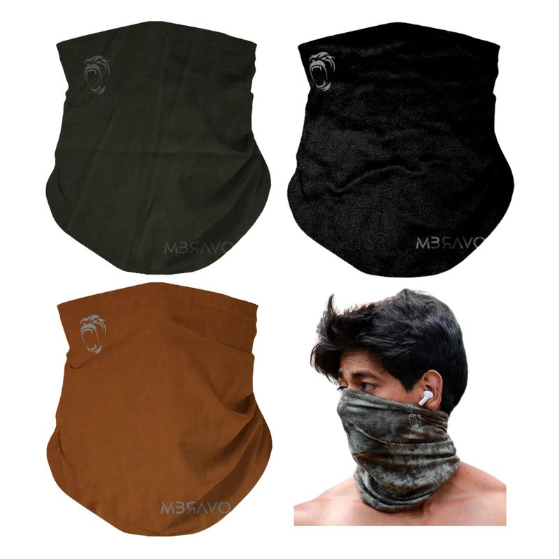 GENERICO - Pack x3 Cuellera Bandana PB33 Deportiva Antialergica Para Deporte