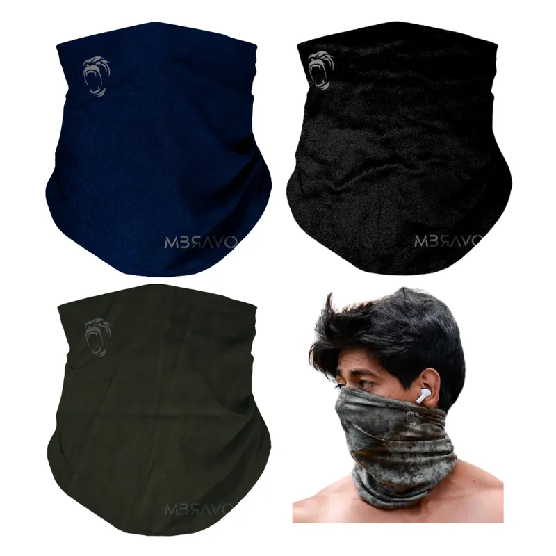 GENERICO - Pack x3 Cuellera Bandana PB34 Deportiva Antialergica Para Deporte