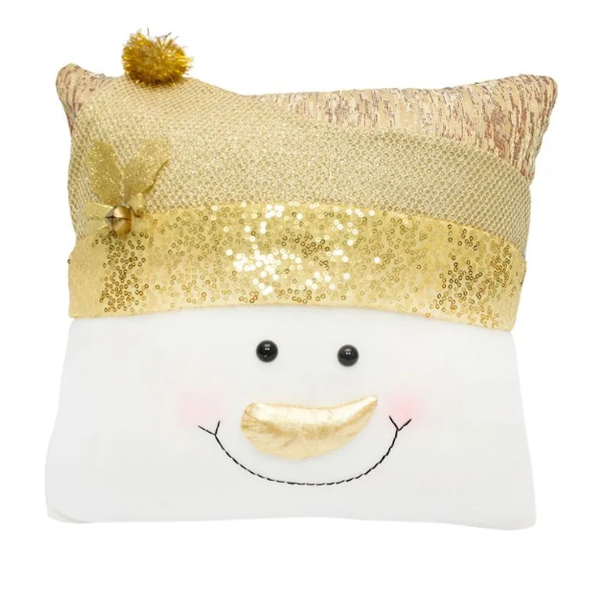 GENERICO - Funda Cojin Navideño diseño Muñeco de Nieve