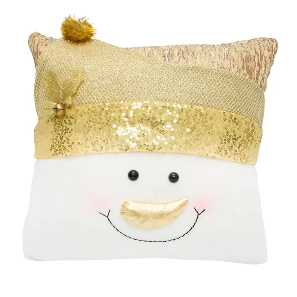 GENERICO - Funda Cojin Navideño diseño Muñeco de Nieve