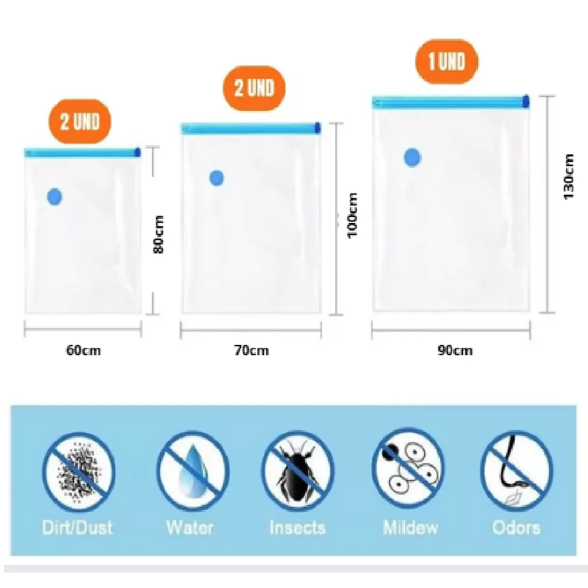 GENERICO - Mega Pack De Bolsas Al Vacio