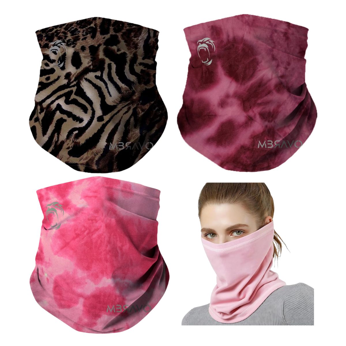 GENERICO - Pack x3 Cuellera Bandana PB39 Deportiva Antialergica Para Deporte