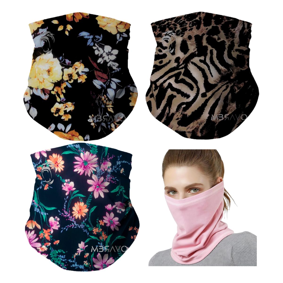 GENERICO - Pack x3 Cuellera Bandana PB38 Deportiva Antialergica Para Deporte