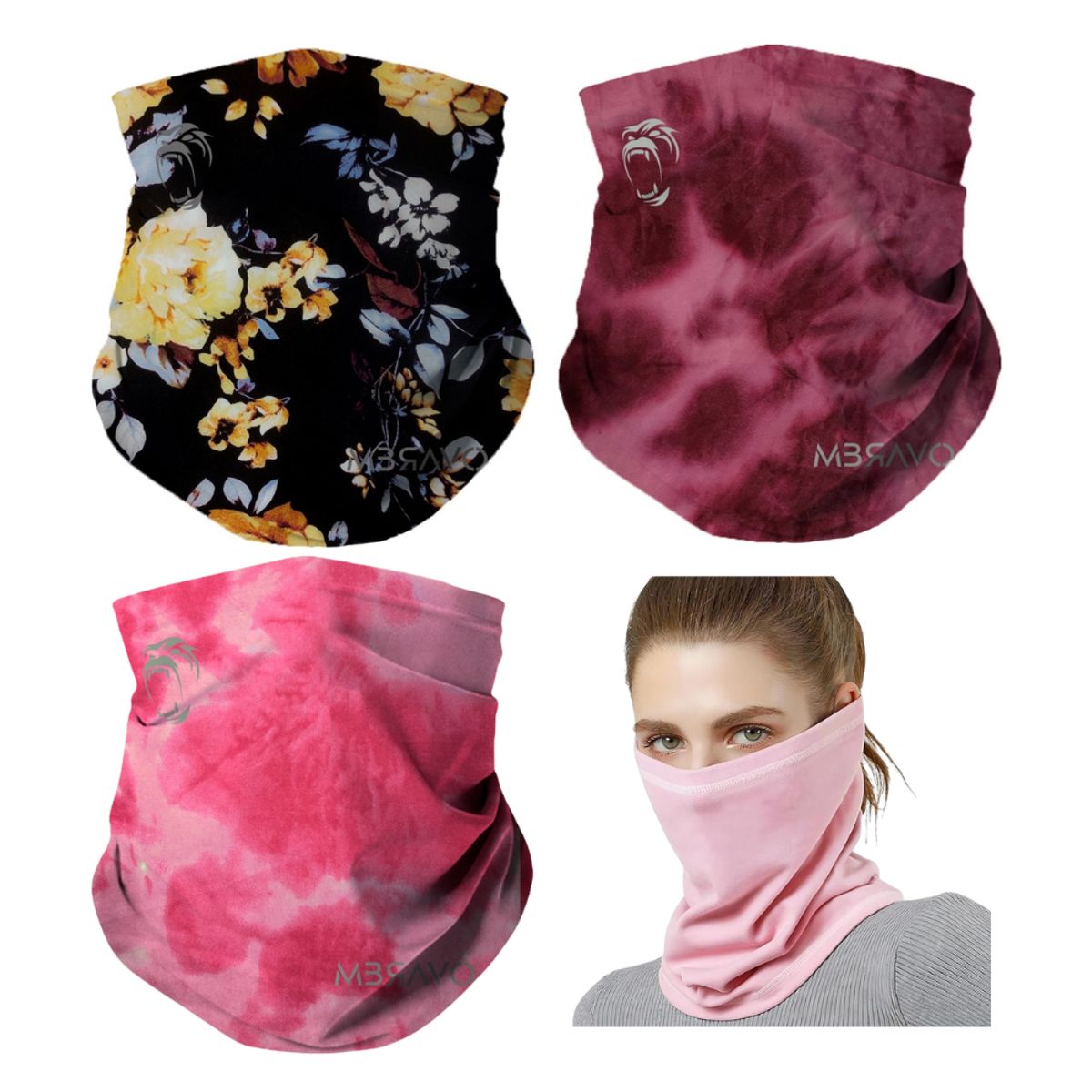 GENERICO - Pack x3 Cuellera Bandana PB40 Deportiva Antialergica Para Deporte