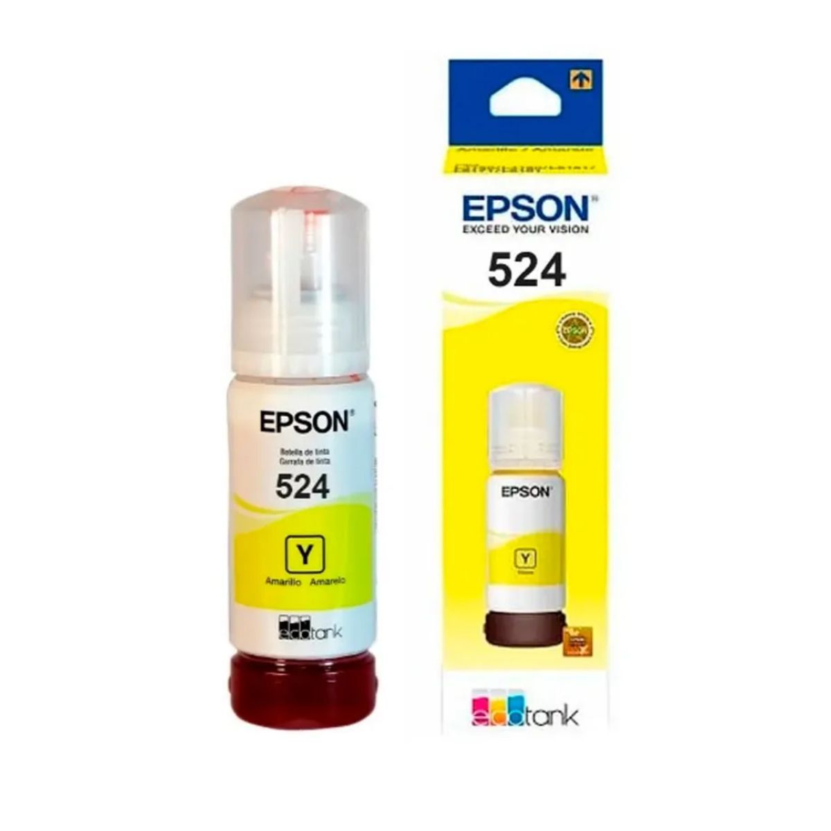 EPSON - Botella de Tinta Epson 524 Amarillo 70ml