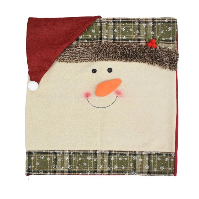GENERICO - Fundas de Sillas Navideñas diseño Muñeco de Nieve
