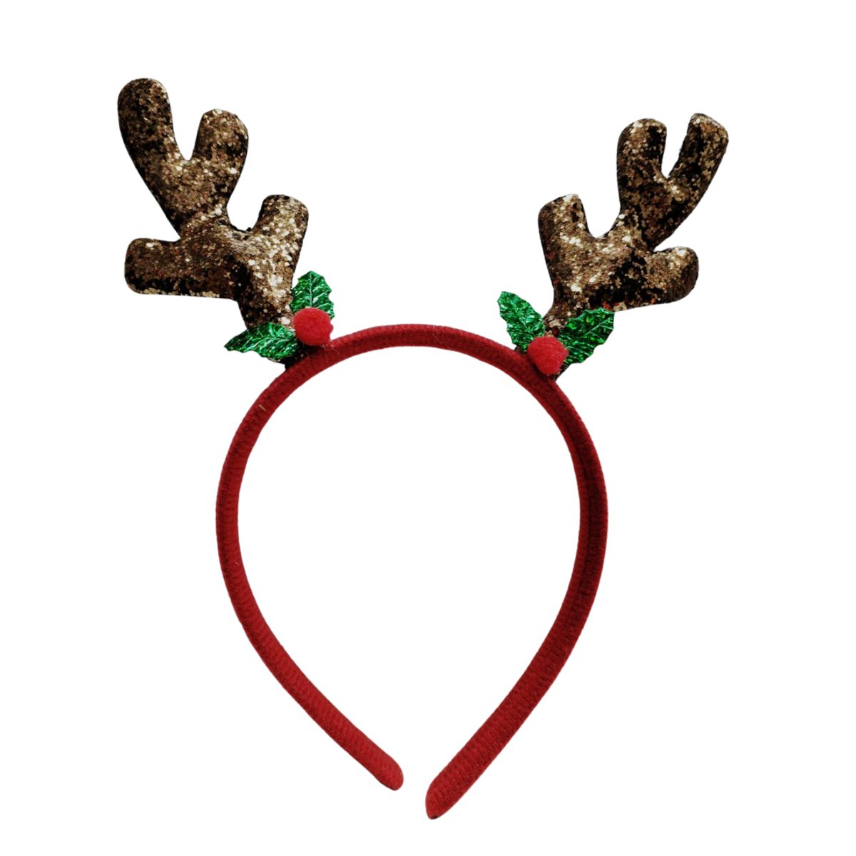 GENERICO - DIADEMAS VINCHA LAZO NAVIDEÑO 6 UNIDADES