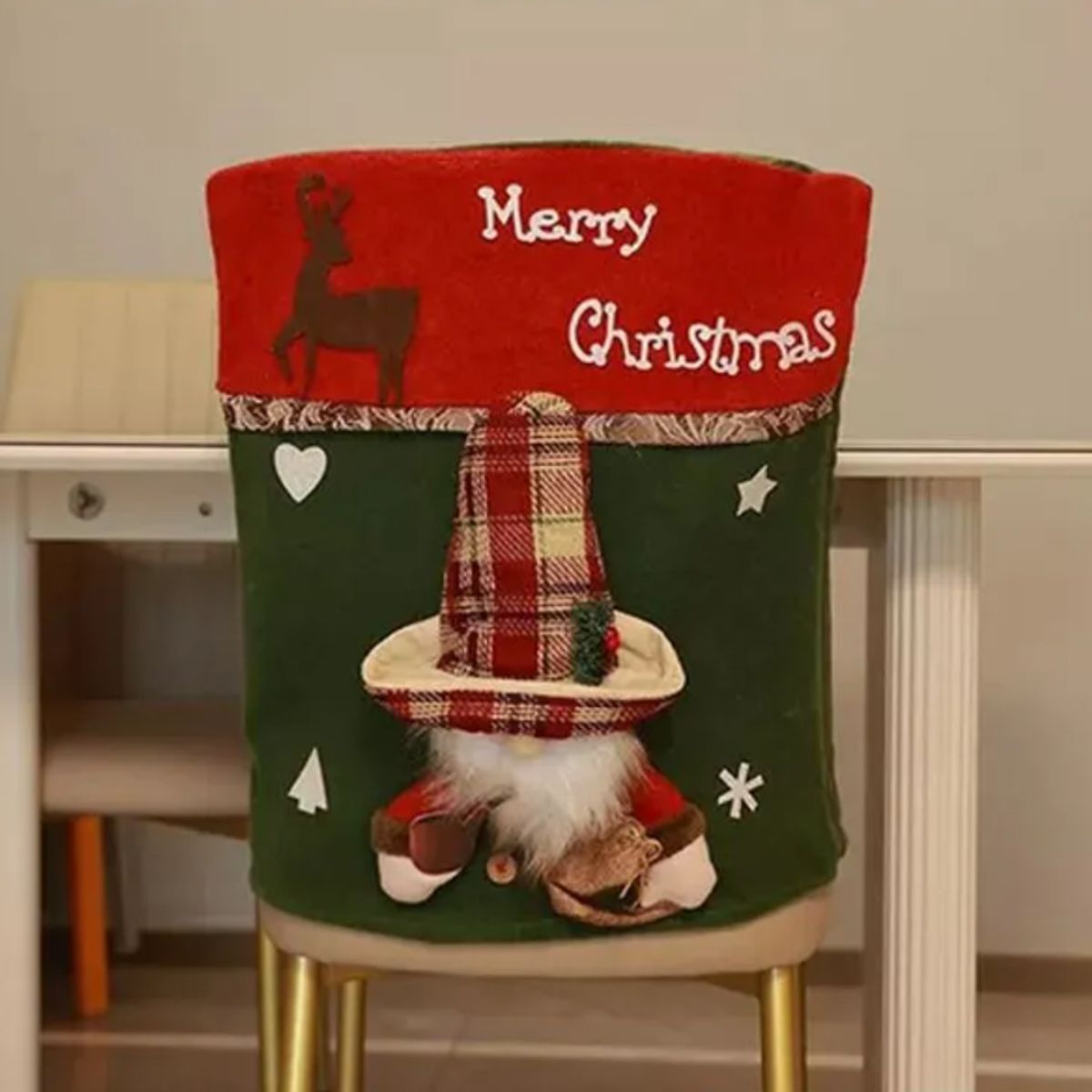 GENERICO - Fundas de Sillas Navideñas diseño Papa Noel