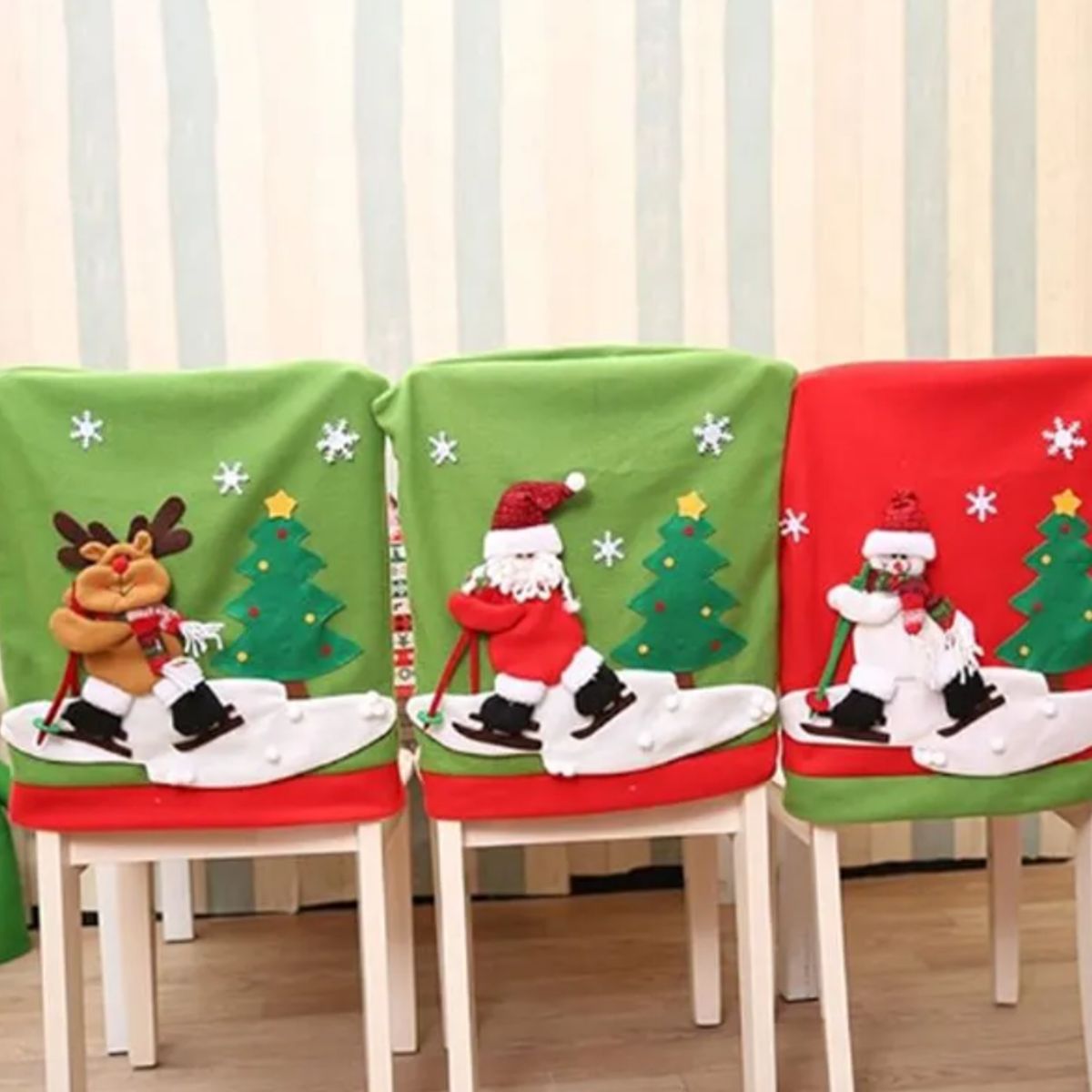 GENERICO - Fundas de Sillas Navideñas