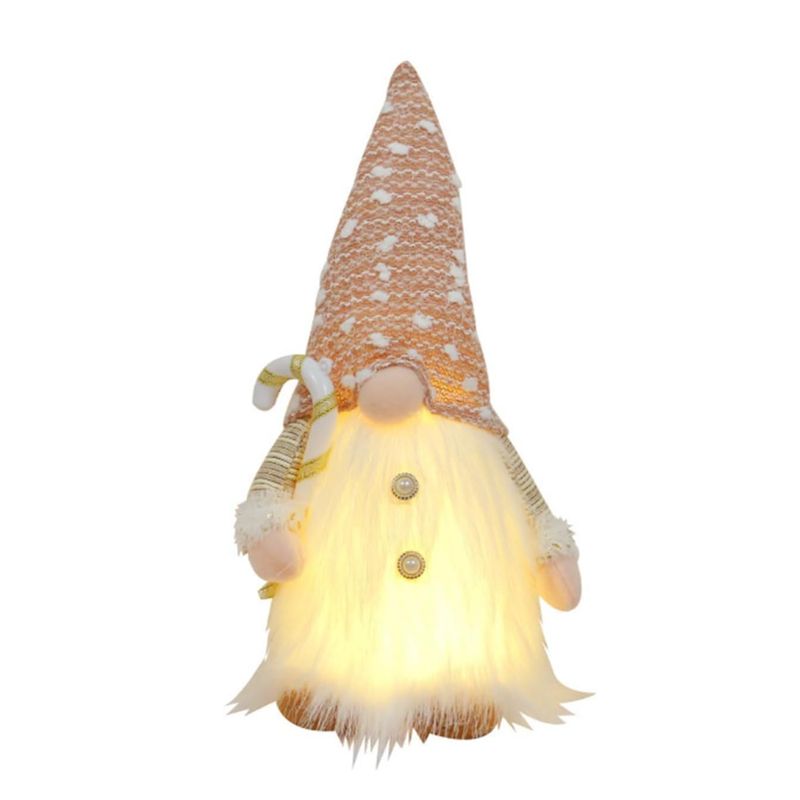 INSPIRA - Muñeco Gnomo Navideño con Luz LED