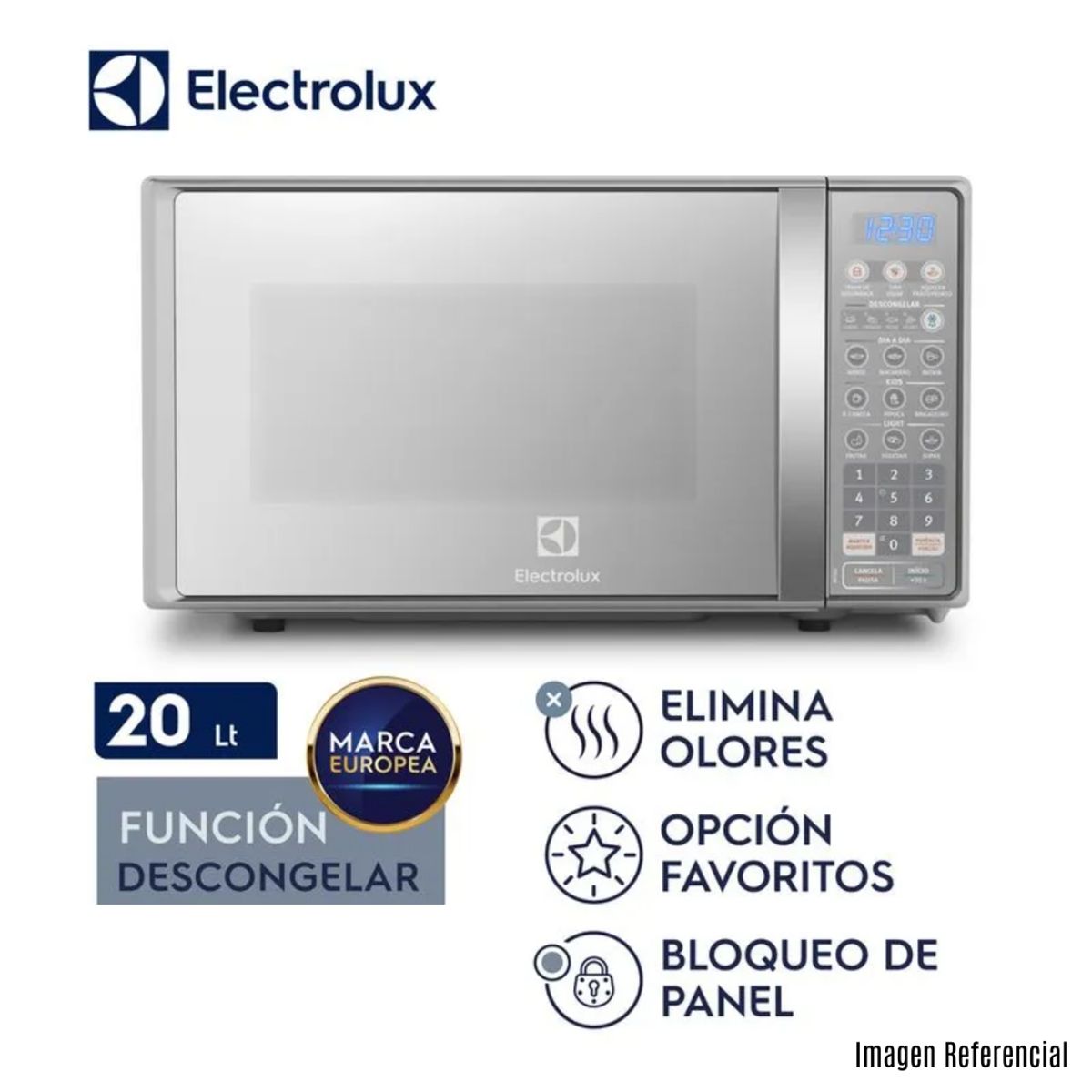 ELECTROLUX - Horno Microondas Electrolux de 20Lt EMDO20S2GSRUG