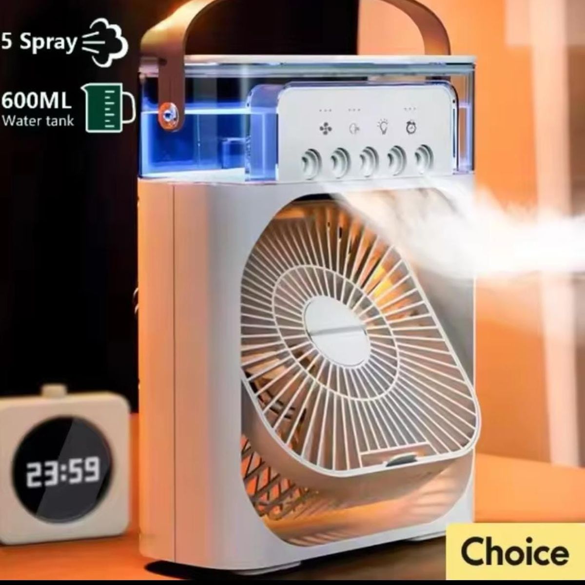 GENERICO - Mini Enfriador Humidificador de Aire portátil